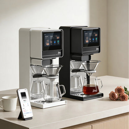 Bincoo Automatic Pour Over Coffee Machine for Home and Office,Touch Screen Control, Customizable Brewing Stages, Professional Barista-Quality Coffee Maker