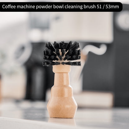 Bincoo Powder Bowl Cleaning Brush Coffee Machine Handle Solid Wood Cleaning Brush Bar Tool 51/58mm