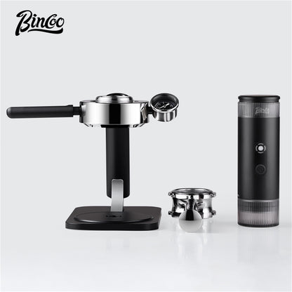 Bincoo H1 PRO Coffee Maker Stand BC-KFJ05, Aluminum Alloy & Wood Support Bracket for Portable Espresso Machine