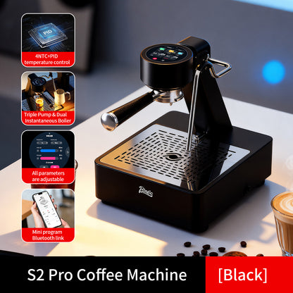 Bincoo S2 Pro Trailblazer Smart Espresso Machine | Touch Screen & Bluetooth App Dual Control Dual Boiler Coffee Brewer