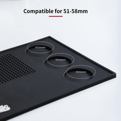 Espresso Tamping Mat - Thick Silicone Tamper Mat Coffee Bar Mat, Non-slip Coffee Tamper Holder Pad for Baristas Home