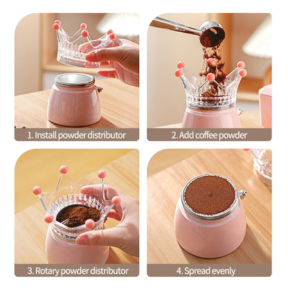 BINCOO Moka Pot Powder Distributor Creative Powder Receiver Moka Pot Powder Filler Coffee Accessories