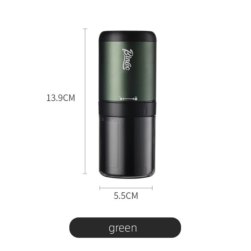 Bincoo Electric Coffee Grinder Portable Coffee Grinder Small Household Coffee Grinder Coffee Machine Steel Core
