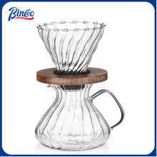 Bincoo 650ml Pour Over Coffee Maker Coffee Dripper Set Hand-brewed Coffee Pot Glass Sharing Pot Filter Cup