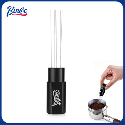 Magnetic WDT Tool - Espresso Stirrer Tool, WDT Espresso Distribution Tool with 6 Stainless Steel Needles and Metal Plate,Easy to Storage and Strong Magnetic