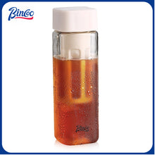 BINCOO Square Cold Brew Coffee Cup Portable Cold Brew Bottle Tritan Material Water Cup for Office Outdoor 480ML