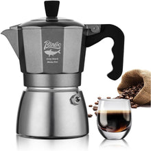 Bincoo Stovetop Espresso Coffee Maker,Electric Cuban Moka Pot,120ML-4.06oz,Italian Style Coffee Maker, 2 Cup Aluminum Espresso Portable Cafetera Moka Pot for Home Travel Camping