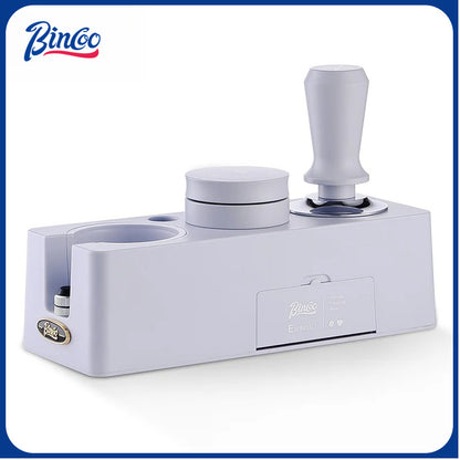 BINCOO Espresso Coffee Press Base Set Cloth Powder Distributor Powder Press Hammer Three pieces Coffee Machine Handle Storage Utensils 51MM/58MM