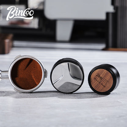 BINCOO Coffee Dispenser Espresso Machine Handle Bracket Coffee Powder Hammer Three Pulp Combination Set Coffee Utensils 51MM/58MM