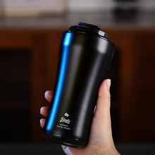 Bincoo 316 Stainless Steel Insulated Coffee Travel Mug 12.8oz,Leak-proof Insulated Travel Coffee Tumbler Keeps Drinks Hot/Cold for 6 Hours,with Storage Compartment,Ideal for Office,Outdoors,Car