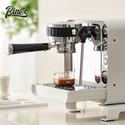 Bincoo Semi-Automatic Coffee Machine KFJ04,Espresso Machine with Double Boiler, Use Milk Frother and Brew Espresso Simultaneously, Professional Coffee Maker