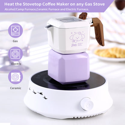 Bincoo Rubik's Cube Double Valve Moka Pot