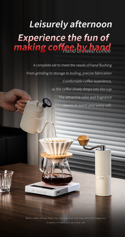 Bincoo Ceramic Pour Over Coffee Maker Set 400ml Glass Carafe with 50pcs Filter Papers