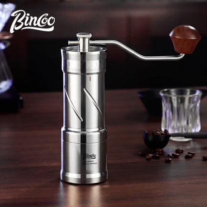 Bincoo SM23 Manual Coffee Grinder, External Adjust 46mm 7-Star Burr Hand Coffee Mill