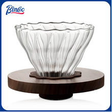 BINCOO Pour Over Coffee Pot Glass Filter Cup Coffee Sharing Pot Set Home Coffee Brewing Pot 400ML/600ML