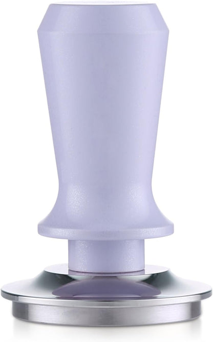 Coffee Tamper 58mm - Bincoo Green Romantic Espresso Coffee Tamper with Calibrated Spring Loaded, 100% Flat Stainless Steel Base, Espresso Accessories, Adjustable Depth.