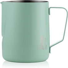 Milk Frothing Pitcher -350ml/12oz Milk Frother Cup Espresso Steaming Pitcher for Barista, Bincoo SUS304 Stainless Steel Espresso Steaming Pitchers for Latte Art/Cappuccino/Coffee (Green-350ml)