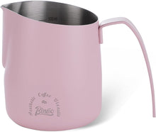 Milk Frothing Pitcher 500ML - Pink Espresso Steaming Pitcher, Stainless Steel Coffee Milk Frothing Cup with Large Handle and Scale, Espresso Machine Accessories for Barista