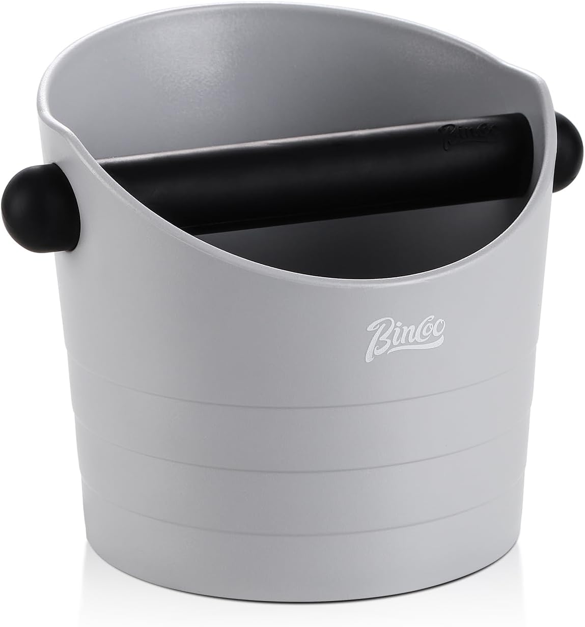 Large Espresso Knock Box, 1.2L Pink Knock Box for Coffee Grounds, Espresso Puck Knock Box with Removable Knock Bar and Non-Slip Base