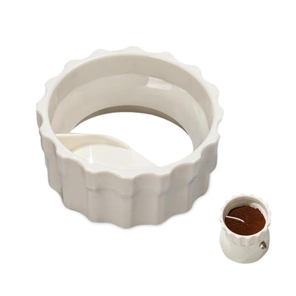 Bincoo GYKF1942 Coffee Maker Dosing Funnel 54mm for Moka Pot-Coffee Powder Filler Funnel,Anti-Flying Powder Distribution Tool for 2-3 Espresso Cup Moka Pot (Green-S 54mm)