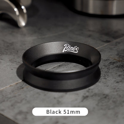 Bincoo Hourglass Magnetic Coffee Dosing Ring - Anti-Splashing Espresso Powder Funnel, Universal Fit for 51/58mm Portafilters, Stainless Steel Construction