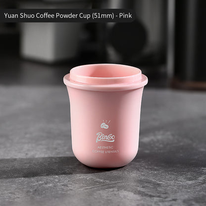 Bincoo Coffee Dosing Cup - 51mm/58mm Universal Espresso Powder Receiver, Multi-Functional Coffee Porter for Weighing Beans & Catching Grounds, PC Material