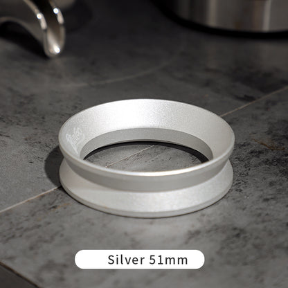 Bincoo Hourglass Magnetic Coffee Dosing Ring - Anti-Splashing Espresso Powder Funnel, Universal Fit for 51/58mm Portafilters, Stainless Steel Construction