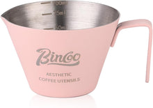 Stainless Steel Espresso Cup,3oz Espresso Shot Cup with V-shaped Spout,Metal Measuring Cup with Handle