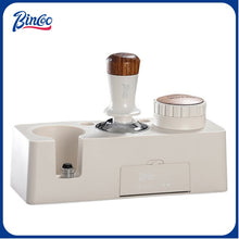 BINCOO Coffee Three-blade Powder Dispenser Elastic Powder Pressing Hammer Italian Coffee Machine Filling and Storage Tool Base Set 51MM/58MM
