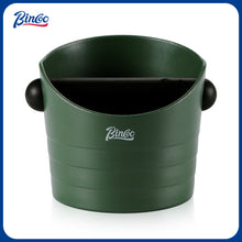 Bincoo GYKF1640 Cute Espresso Knock Box - 4.5 Inch Coffee Ground Knock Box, Espresso Puck Knock Box with Removable Knock Bar and Non-Slip Base (Army Green)