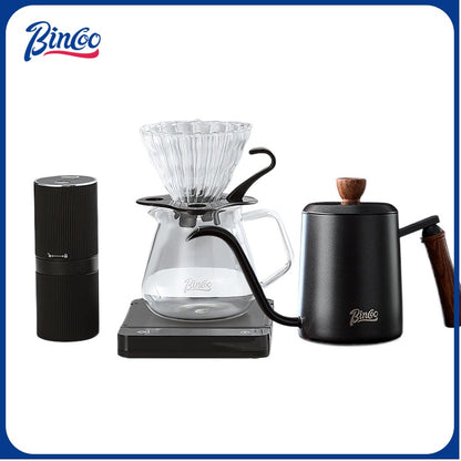 BINCOO Coffee Grinder Set Small Portable Automatic Espresso Home Grinding Coffee Machine