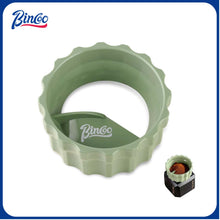 Bincoo GYKF1942 Coffee Maker Dosing Funnel 54mm for Moka Pot-Coffee Powder Filler Funnel,Anti-Flying Powder Distribution Tool for 2-3 Espresso Cup Moka Pot (Green-S 54mm)
