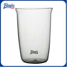 BINCOO Heat Resistant Glass Cup Latte Ice Americano Coffee Mug Milk Cocktail Glass For Home Office 450ML