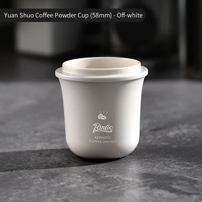 Bincoo Coffee Dosing Cup - 51mm/58mm Universal Espresso Powder Receiver, Multi-Functional Coffee Porter for Weighing Beans & Catching Grounds, PC Material