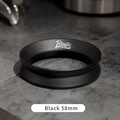 Bincoo Hourglass Magnetic Coffee Dosing Ring - Anti-Splashing Espresso Powder Funnel, Universal Fit for 51/58mm Portafilters, Stainless Steel Construction