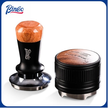 BINCOO Coffee Stretch Powder Press Hammer Cloth Powder Dispenser Set of 2 Espresso Cloth Powder Dispenser and Tamper Set Coffee Utensils 51MM/58MM