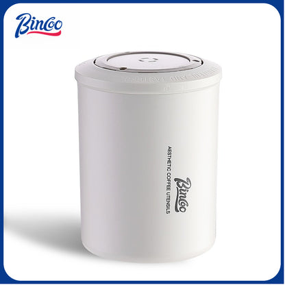 BINCOO Coffee Airtight Canister One-way Exhaust Vacuum Storage Jar Mini Portable Outdoor 260ML