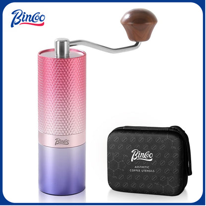 BINCOO Creative Manual Coffee Grinder Steel Core Manual Grinder Hand Coffee Bean Maker with Portable Bag
