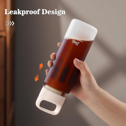 Bincoo GYKF2194 Cold Brew Coffee Maker 15oz, Iced Coffee Maker with Fine Mesh Filter,Cold Brew Travel Cup,Leakproof and Portable Lid (White)