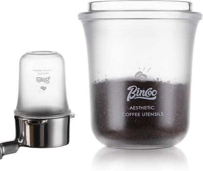 Bincoo Espresso Coffee Dosing Cups Compatible with 58mm Portafilters - Food-Grade Plastic,Multi-Use Espresso Coffee Dosing Cup for Weighing,Dosing,and Aroma,Compatible with Espresso Machines