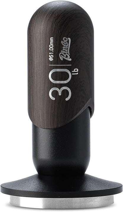 51mm Calibrated Espresso Tamper, 30lb Consistent Pressure Coffee Tamper, Calibrated Tamper for Espresso Machine, Spring Loaded Tamper with Stainless Steel Thread Base (Silver, 51mm)