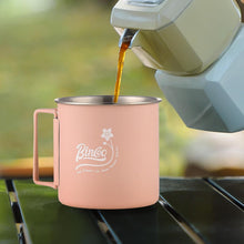 Bincoo 2-Pack Pink Stainless Steel Camping Cups, 300ml (10.1oz) – Lightweight, Camp Mugs for Outdoor, Hiking, Travel, and Everyday Use