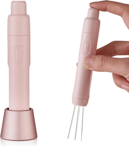 WDT Espresso Distribution Tool - Magnetic Espresso Stirrer Tool with Stainless Steel Retractable Needles, Coffee Needle Distribution Stirrer for Barista (Pure White)