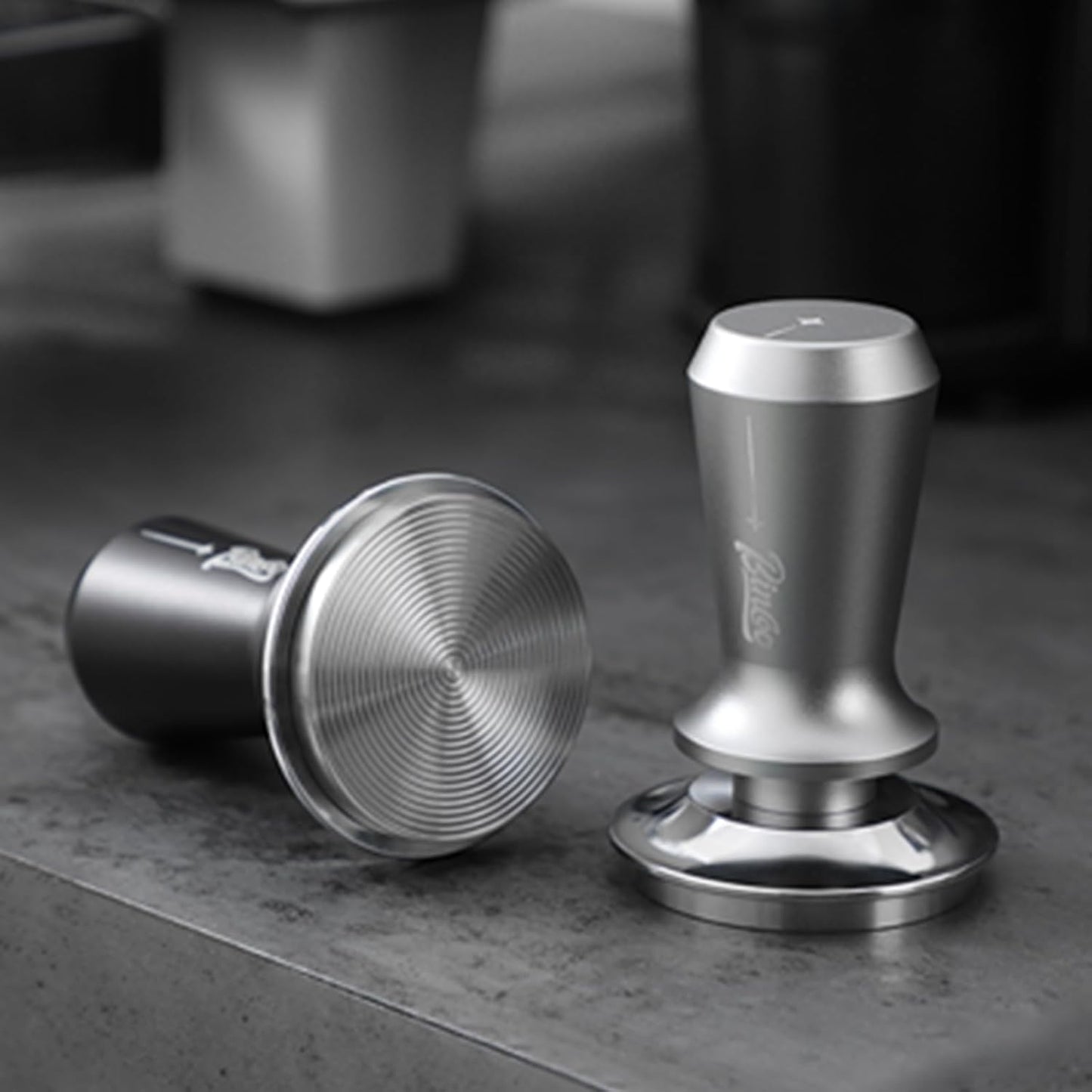 Espresso Coffee Tamper 51mm - Spring Loaded Espresso Tamper, 51mm Espresso Hand Tamper for Barista Home, Stainless Steel Thread Base
