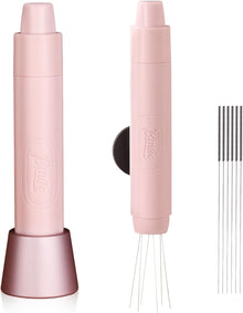 Bincoo Retractable WDT Tool Espresso Distribution Tool with Magnetic Store, Pink WDT Tool Espresso For Barista, 6 Stainless Steel Needles with 6 Extra,Coffee & Espresso Machine Parts & Accessories.