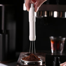 WDT Espresso Distribution Tool - Magnetic Espresso Stirrer Tool with Stainless Steel Retractable Needles, Coffee Needle Distribution Stirrer for Barista (Pure White)