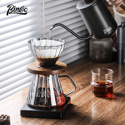 BINCOO Coffee Dripper Set Filter Cup Coffee Pot Set Coffee Sharing Pot Strainer Cup Extraction Filter Coffee Utensils 400ML/600ML