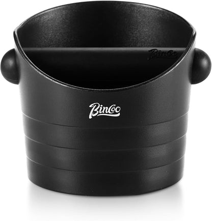 Bincoo Small Coffee Knock Box 4.5 Inch - Espresso Accessories for Coffee Grounds Container - Multifunctional, Suitable for Home & Bar.(White)