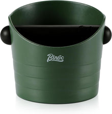 Cute Espresso Knock Box - 4.5 Inch Coffee Ground Knock Box, Espresso Puck Knock Box with Removable Knock Bar and Non-Slip Base (Army Green)