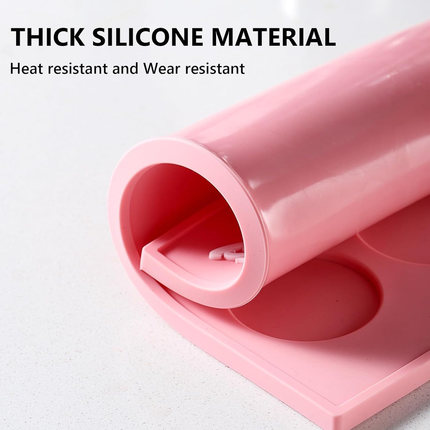 Bincoo Espresso Tamping Mat,Pink Silicone Coffee Tamper Mat,Silicone Tamping Pad for Barista Tool Home Kitchen Bar Coffee Shop